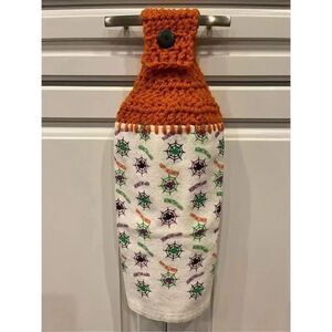 Crochet Top Kitchen Towel- Halloween
